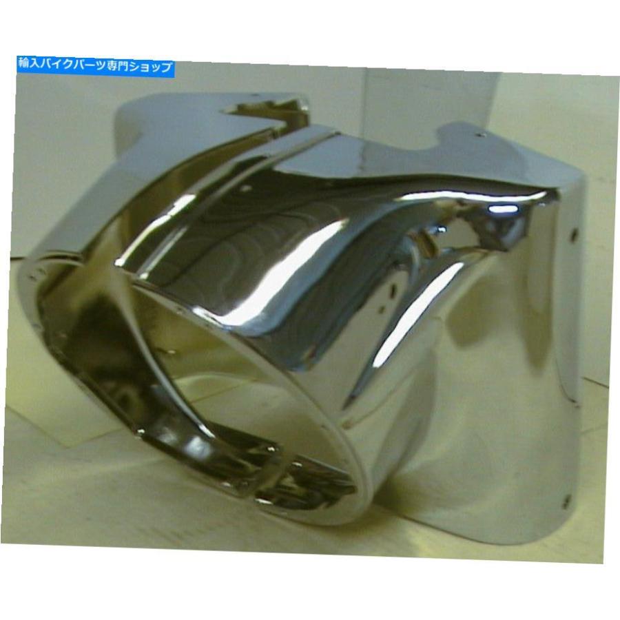 クロームパーツ 60-84パンヘッドFLHシャベルヘッドクロームヘッドライトカウル67847-60バッファローヘッド 60-84 Panhead FLH Shovelhead CHROME HEADの画像