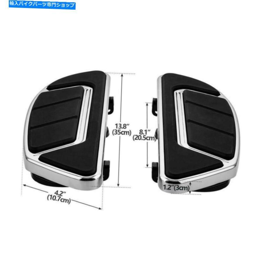 クロームパーツ Harley Touring Glide 1993-2021のためのChrome FloorboardブレーキペダルシフトPEG Chrome Floorboard Brake Pedal Shift Pegs Fit Fの画像