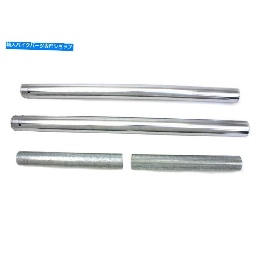 クロームパーツ ハードクローム49mmフォークチューブセットハーレーダビッドソンフィット Hard Chrome 49mm Fork Tube Set fits Harley-Davidsonの画像