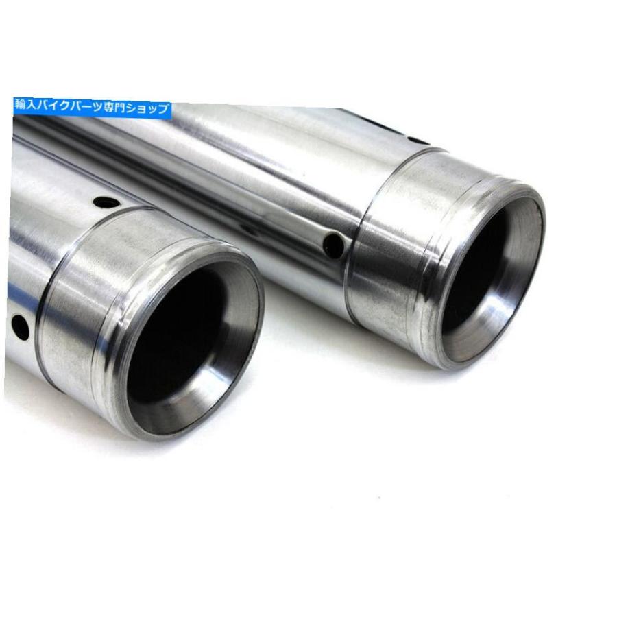 クロームパーツ ハードクローム49mmフォークチューブセットハーレーダビッドソンフィット Hard Chrome 49mm Fork Tube Set fits Harley-Davidsonの画像