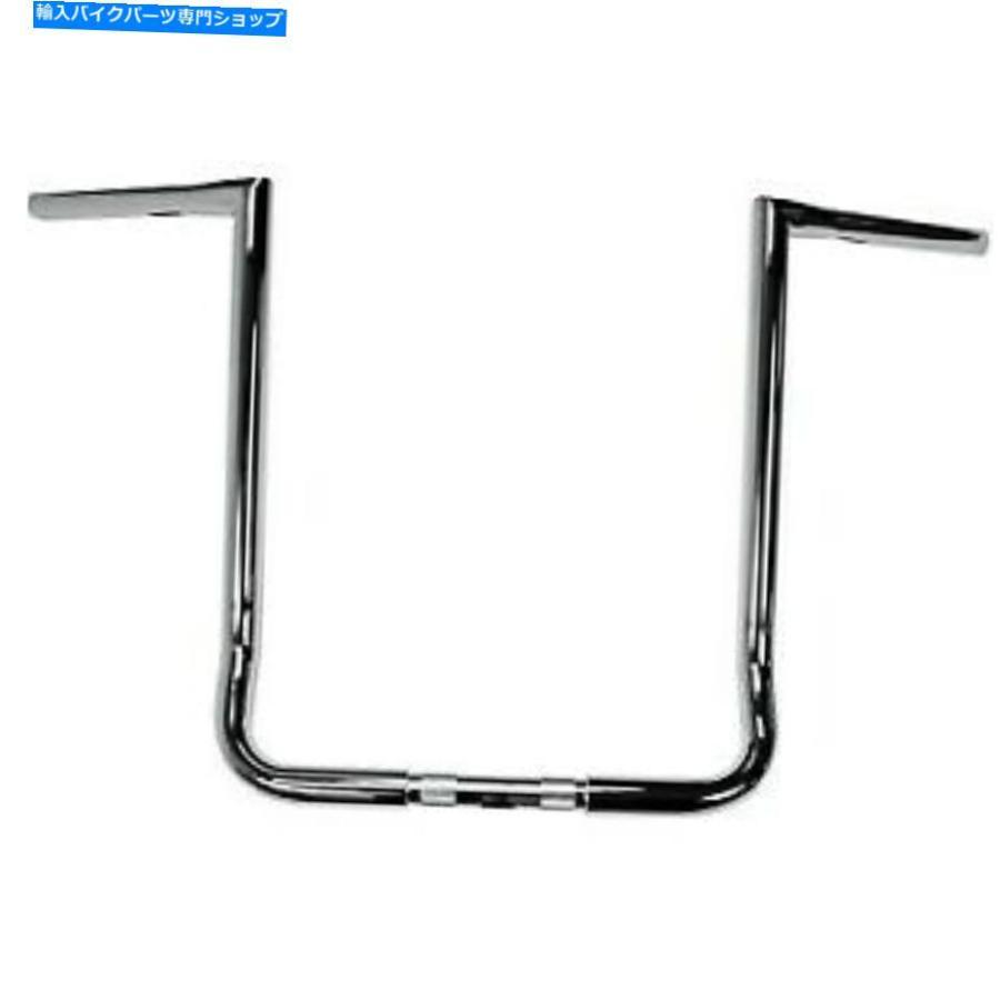 クロームパーツ La Choppers Chrome 1/4 \"Twin Peaks 18\"バットウィングフェアリングのためのハンドルバー LA Choppers Chrome 1/4\" Twin Peaks 18\" H
