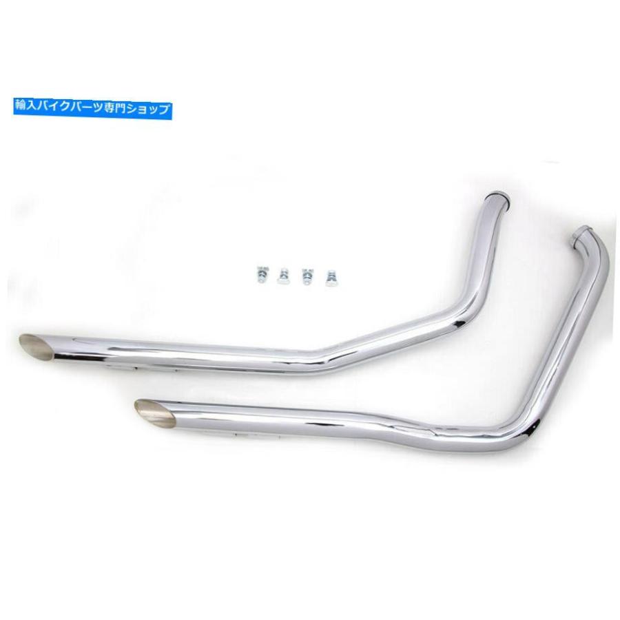 クロームパーツ ドラッグパイプセットクロームフィットハーレー - ダビッドソン、Paughco Drag Pipe Set Chrome fits Harley-Davidson,by Paughco