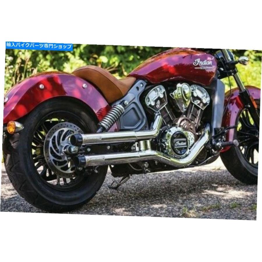 クロームパーツ クラッシャーパルフクレアキンクロームマーベリック2.5 \"スリップオンマフラー15-16インドスカウト Crusher Perf Kuryakyn Chrome Mavの画像