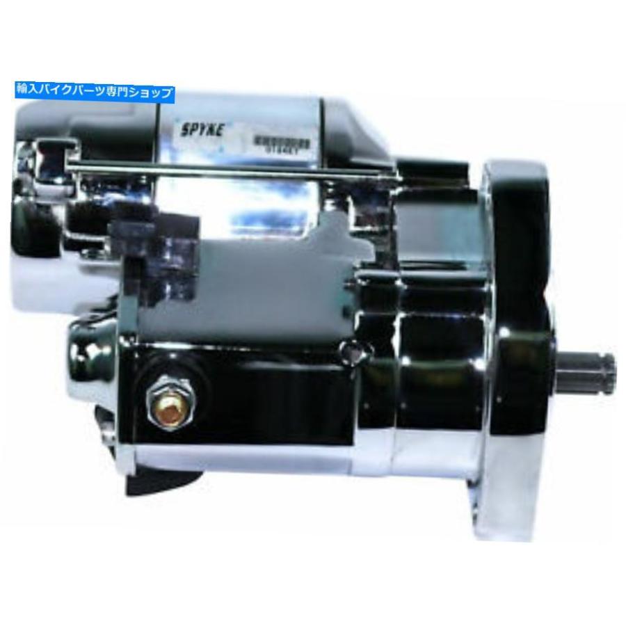 クローム部分品 Spyke 407210スターターモータークロム Spyke 407210 Starter Motors Chrome バイク-フレーム