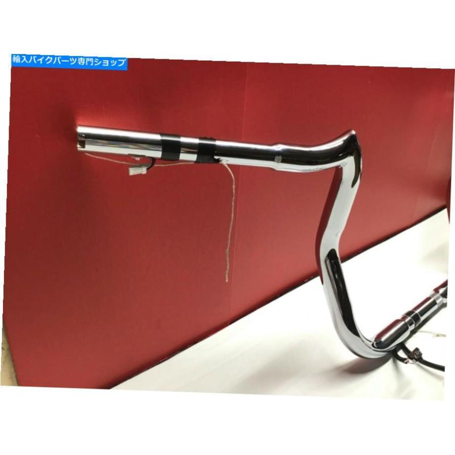 クロームパーツ MCPSプリワイヤークローム1 1/4 \"Meathooks Touringハンドルバー12\" 2014＆それ以降 MCPS Pre-Wired Chrome 1 1/4\" MeatHooks Touringの画像