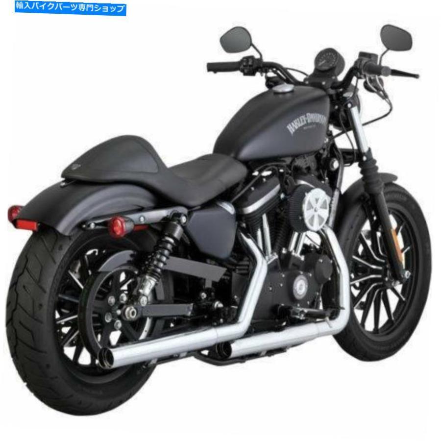 クロームパーツ バンス＆ハインズストレートショットクロームスリムオインマフラーXL Sportster 14-16 Vance \u0026 Hines Straightshot Chrome Slip-Ons M