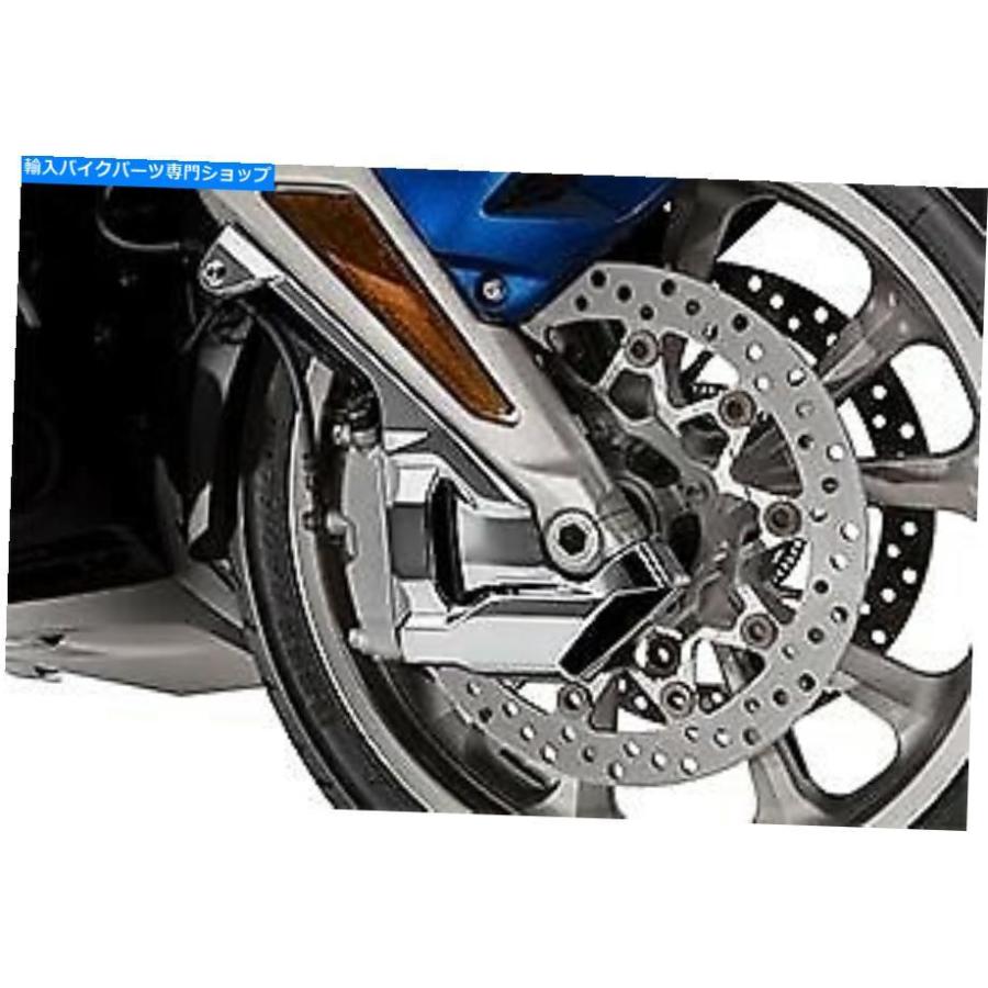 クロームパーツ 2018 Gold Wingモデル08F73-MKC-A00用ホンダOEMクロームフロントキャリパーカバー HONDA OEM CHROME FRONT CALIPER COVERS FOR 2018 G