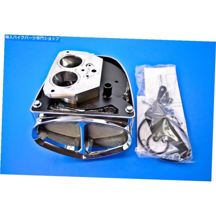 クロームパーツ 07-15 XVS1300A vスター1300ツーラーコブラクロームPowrFlo Air Intake 06-0245 07-15 XVS1300A V Star 1300 Tourer Cobra Chrome Powの画像