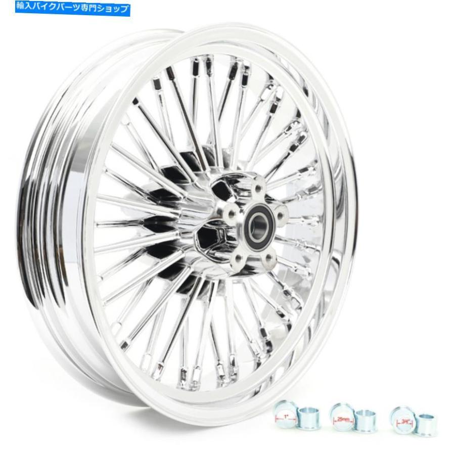 クロームパーツ Chrome 16 \"3.5\""リアホイール脂肪スポークDynaソフトツアー84-07 FXDWG FXST FXDL Chrome 16\"" 3.5\"" Rear Wheel Fat Spoke Dyna Softai"