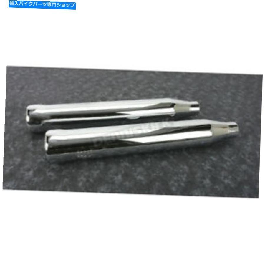 クロームパーツ コブラクロームネイバーハター3マフラーズ - 6043（CAへの船なし） Cobra Chrome Neighbor Haters 3 in Mufflers - 6043 (no ship to