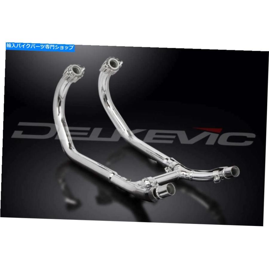 クロームパーツ デルキークロム済み2-2ヘッダー排気マニホールドダウンパイプヤマハVmax 1200 1985-2007 Delkevic Chromed 2-2 Header Exhaust Manifoの画像