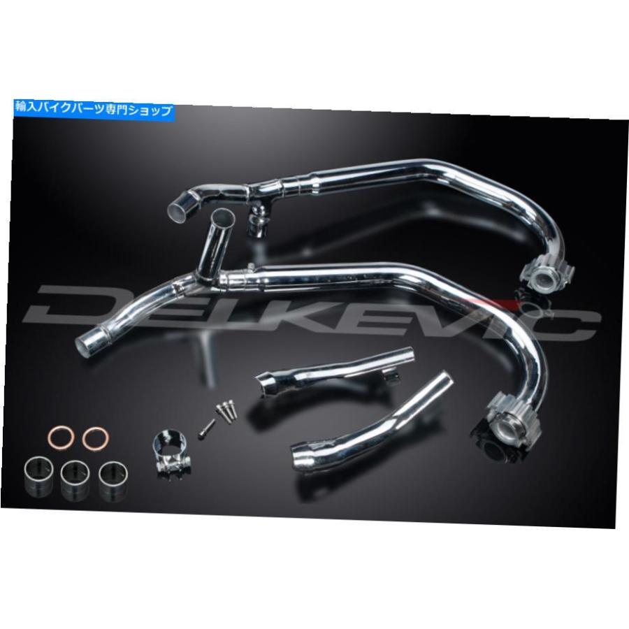 クロームパーツ デルキークロム済み2-2ヘッダー排気マニホールドダウンパイプヤマハVmax 1200 1985-2007 Delkevic Chromed 2-2 Header Exhaust Manifoの画像