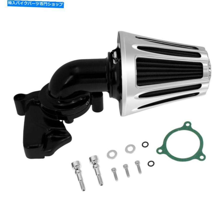 クロームパーツ Chromeカット逆エアクリーナーフィルターフィットM8 Touring Sofatil 2018-21 Chrome Cut Inverted Air Cleaner Filter Fit For Harleの画像