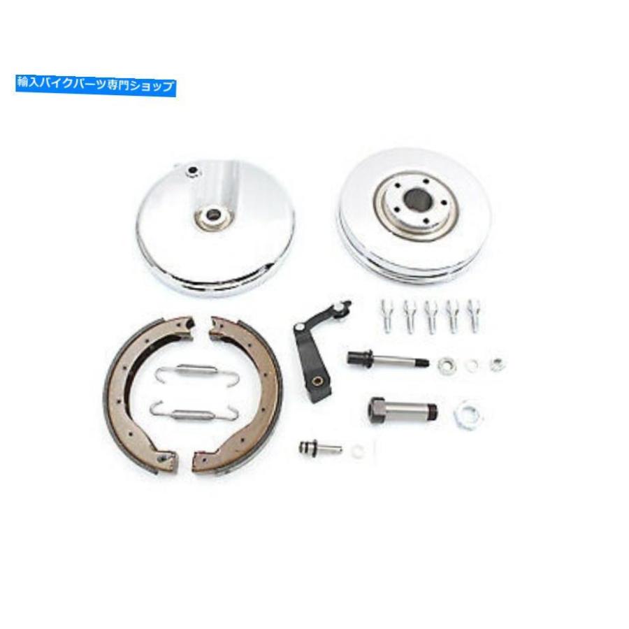 クロームパーツ フロントブレーキバッキングプレートキット右側クロムフィットハーレー - ダビッドソン Front Brake Backing Plate Kit Right Side Ch