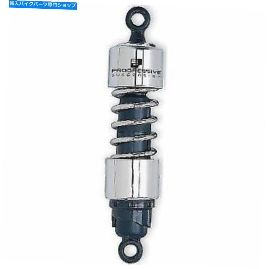 クロームパーツ プログレッシブサスペンション412クロム11-1 / 2 \"ホンダのための標準的な衝撃 Progressive Suspension 412 Chrome 11-1/2\" Standard
