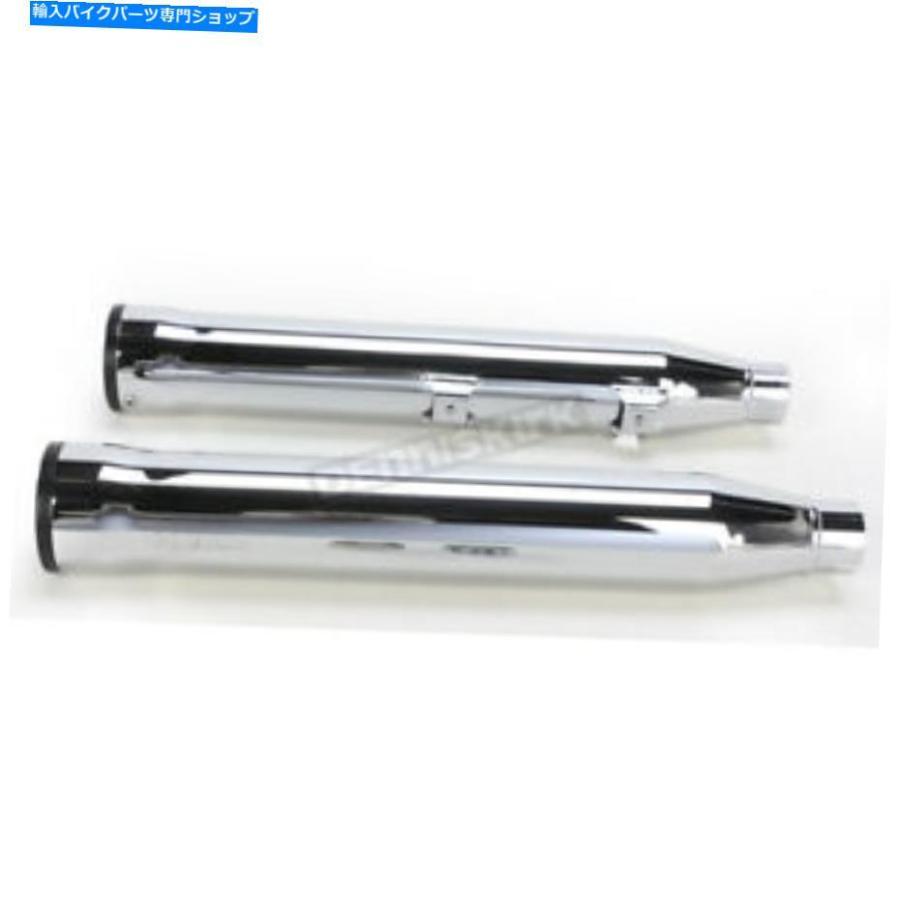 クロームパーツ COBRA Chrome 3 In。スリップオンマフラーW / Black