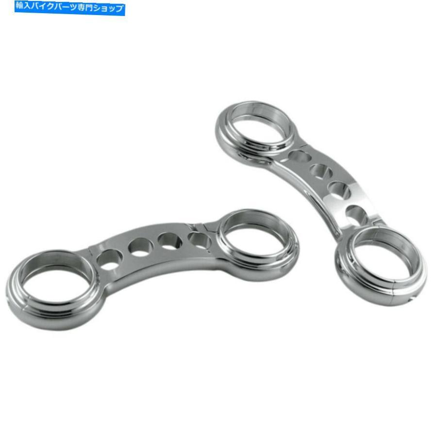 クロームパーツ カスタムサイクルエンジニアリングフォークブレース - クロム - 49mm TB 2649-1 WG Custom Cycle Engineering Fork Brace - Chrome -