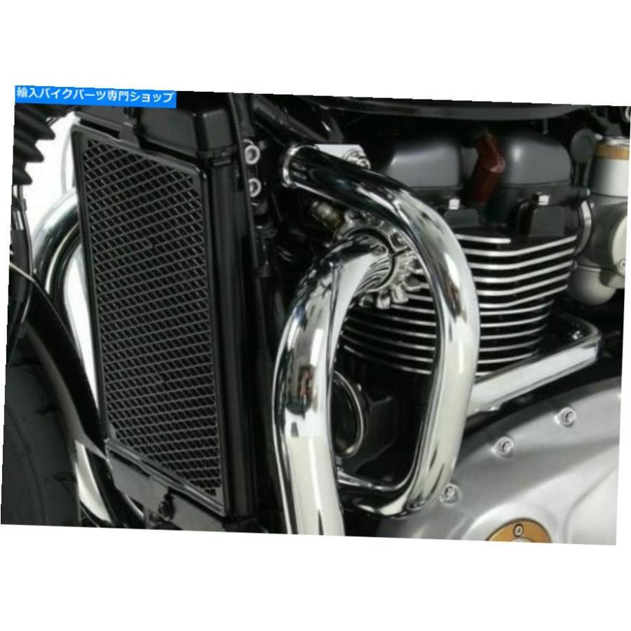 クロームパーツ Triumph Street Twinエンジンガード - HepcoとBeckerによるクロム（2016-18） Triumph Street Twin Engine Guard - Chrome BY HEPCO A