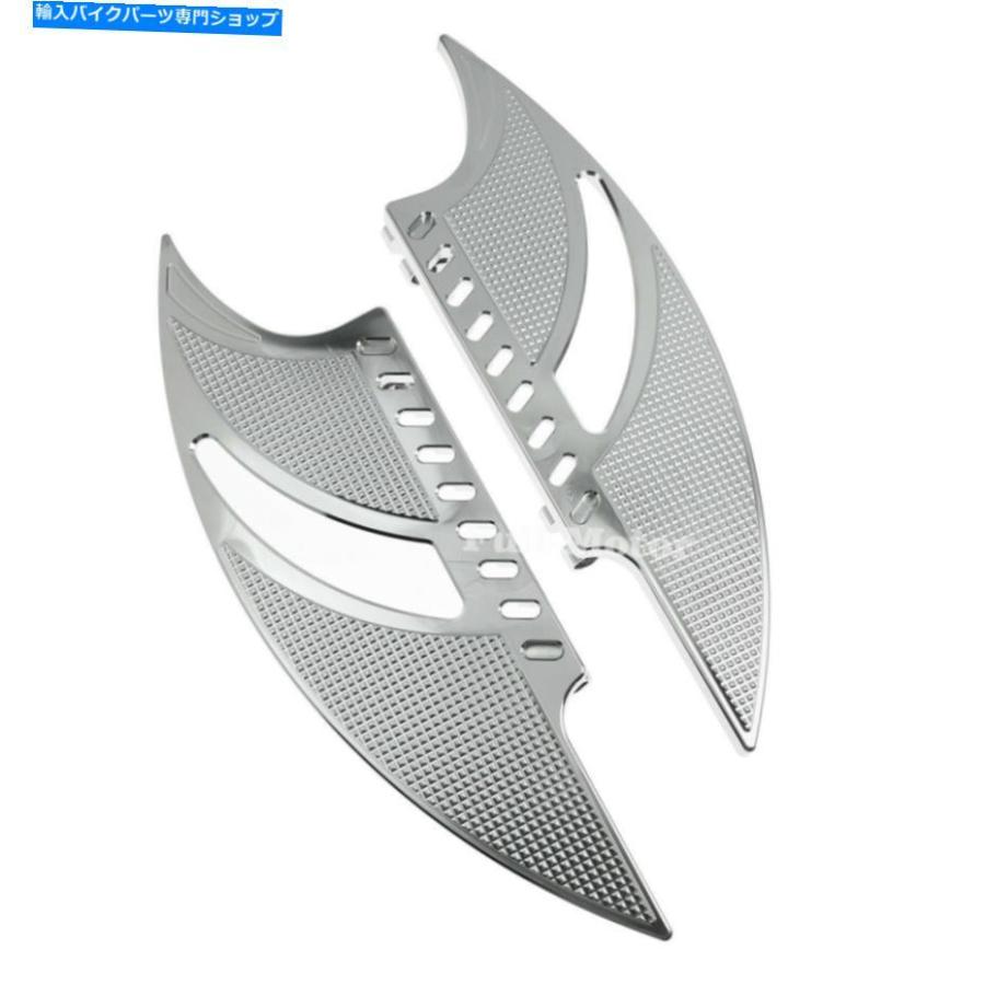 クロームパーツ クロームフロアボード足の足のシフターレバーブレーキアームエアクリーナーはハーレー08のためにフィット Chrome Floorboard Footpeg_2