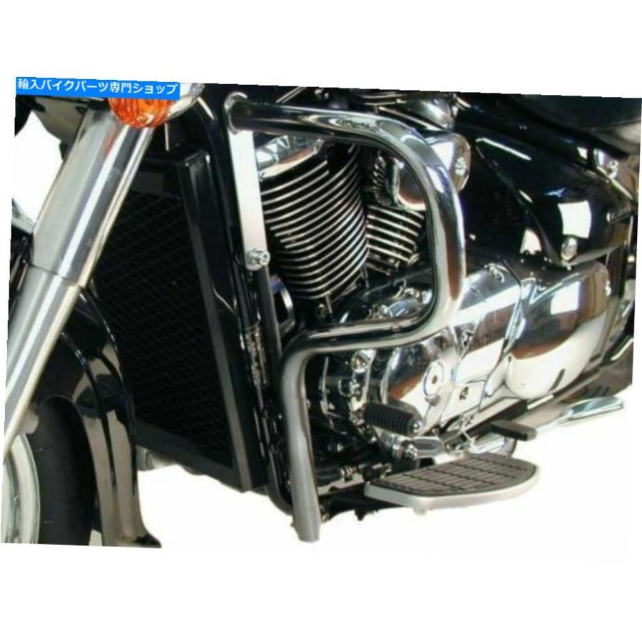 クロームパーツ スズキC800侵入者/ブラック版エンジンガード - Chrome Hepco＆Becker（2009 Suzuki C800 Intruder/Black Edition Engine Guard - Chro