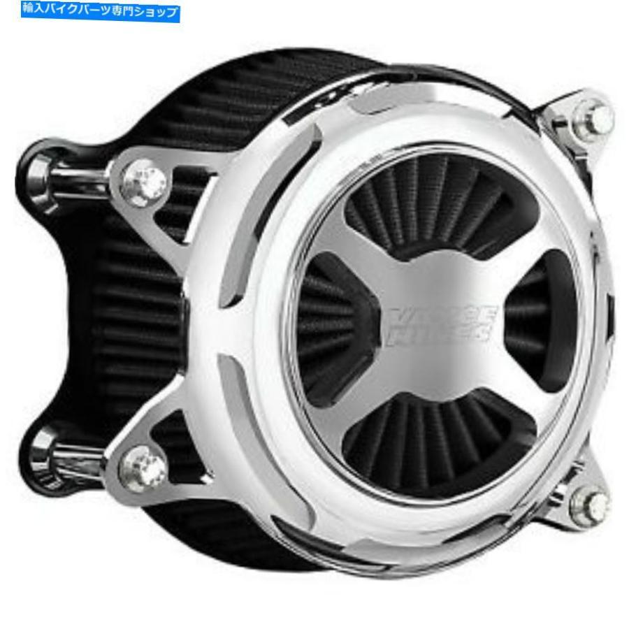 クロームパーツ Chrome Vance and Hines Vo2 X航空摂取量/エアクリーナーハーレーツーリングM8 17-20 Chrome Vance and Hines VO2 X Air Intake / Air