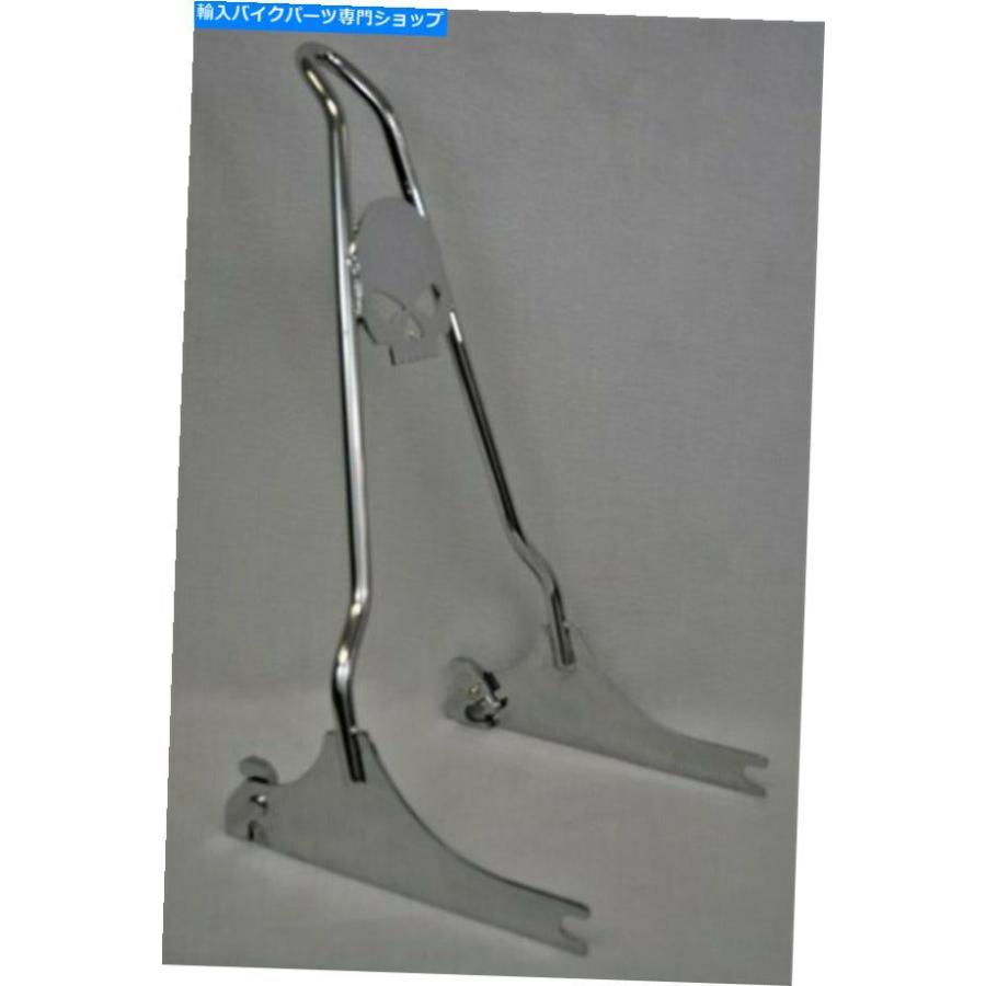 クロームパーツ Chrome 2006-2017 DYNAクイックリリーススカルシシーバー-18 \" CHROME 2006-2017 Dyna Quick Release Skull Sissy Bar -18\"""_1