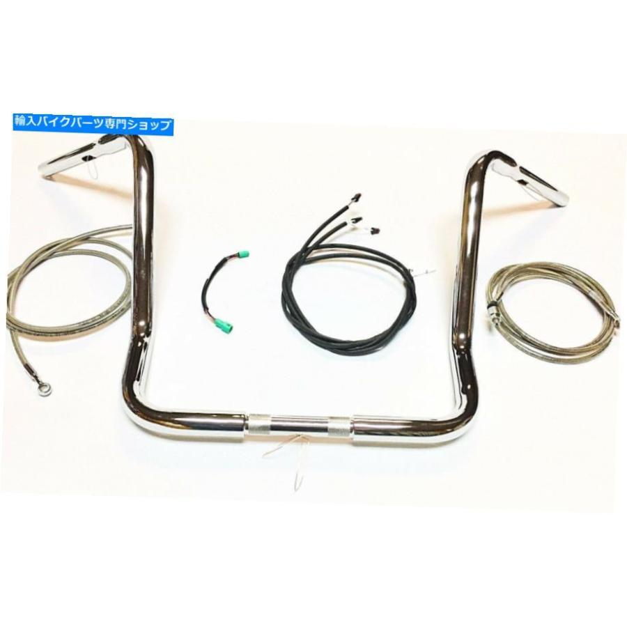 クロームパーツ 16 \"1.25クロムAPEハンドルバーパッケージキットハーレイタッカー17 18 flhtcu abs 16\"" 1.25 Chrome Ape Handlebar Package Kit Harle"