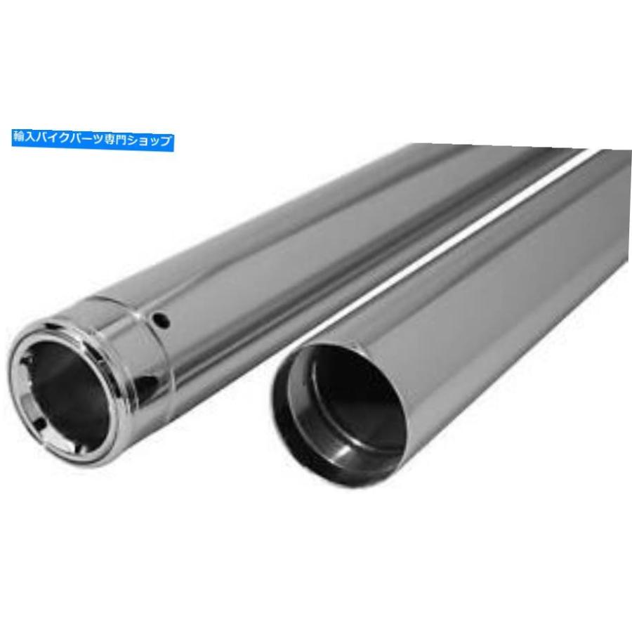 クロームパーツ DEW MFG T2004 41mmクロムフォークチューブ - 28.25in。 Dew Mfg T2004 41mm Show Chrome Fork Tubes - 28.25in.