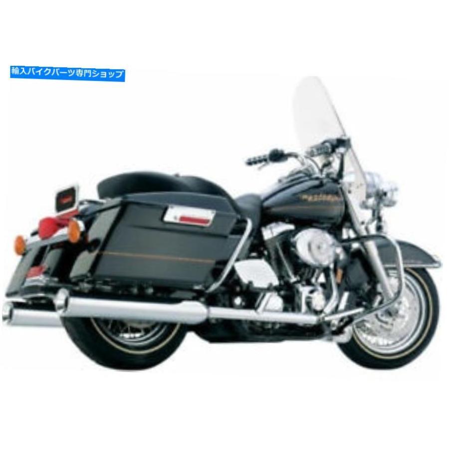 クロームパーツ COBRA 3 \"ハーレーダビッドソンFLSTF 07-17 6001のための排気デュアルクロムマフラー Cobra 3\"" Exhaust Dual Chrome Mufflers For Har"