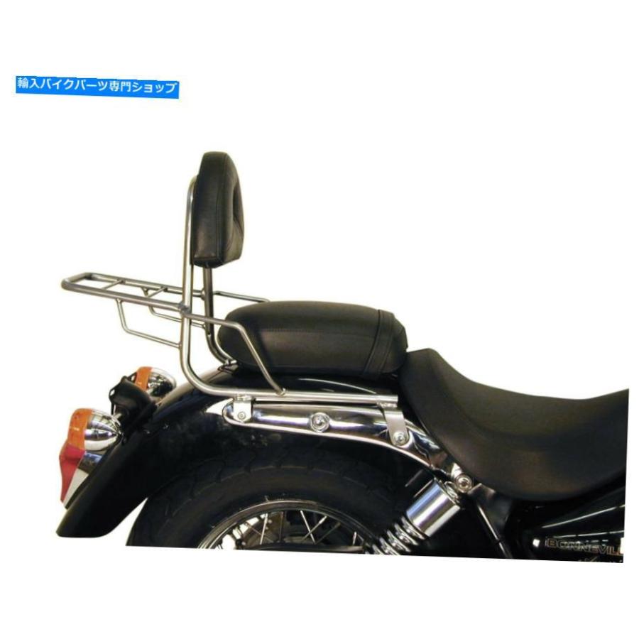 クロームパーツ リアラッククローム（2005-10）付きの勝利Bonnevilleアメリカ/ Speedmaster Sissybar（2005-10） Triumph Bonneville Amerika/Speedma