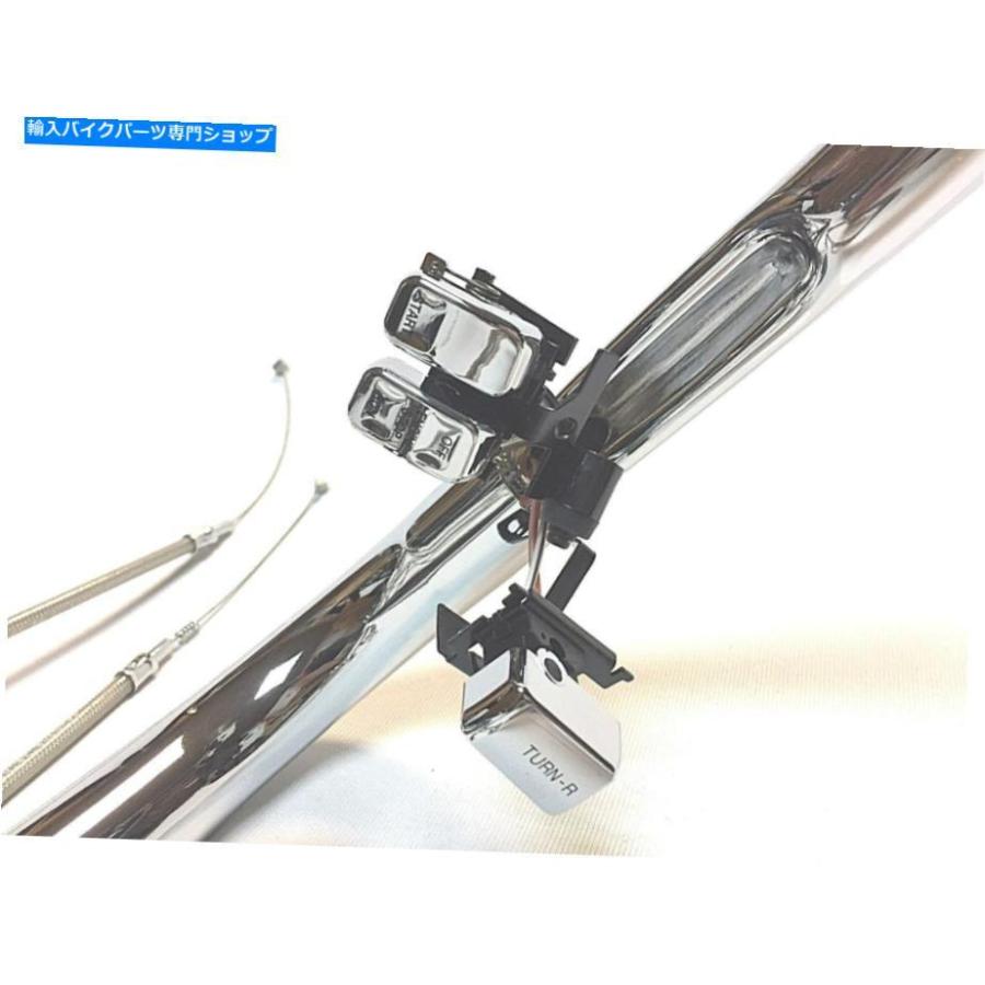 クロームパーツ 1 1/4 \"APEハンガー14\"" ChromeハンドルバーキットWスイッチ2009ハーリーFXST SOFTAIL 1 1/4 \"" Ape Hanger 14\"" Chrome Handlebar Kit W"_1