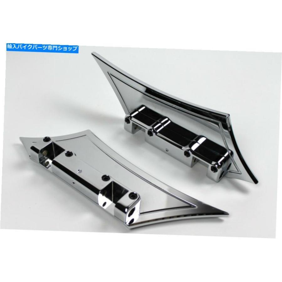 クロームパーツ 後部乗客の床板のバッガーChrome-e-O Show Chrome、Harley Rear Passenger Floorboards Baggers Chrome-E-O Show Chrome, Harleyの画像