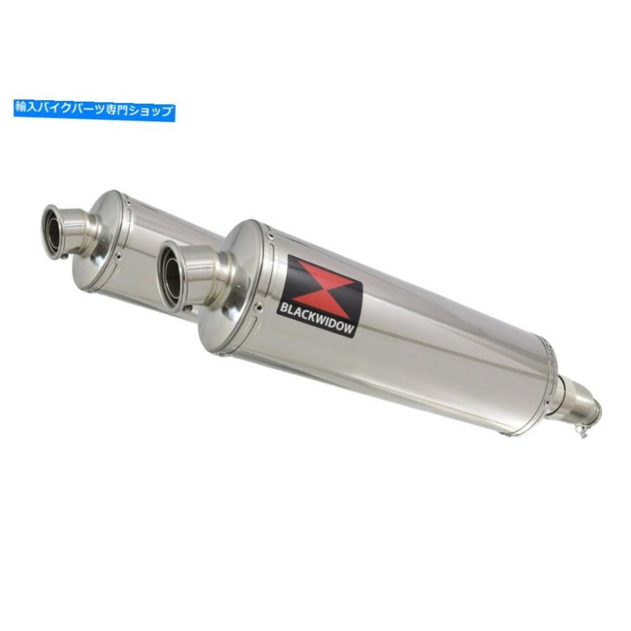 クロームパーツ ホンダCBR 1100 XXブラックバード4-2排気サイレンサー400mmオーバルステンレス400SS Honda CBR 1100 XX Blackbird 4-2 Exhaust Silencの画像