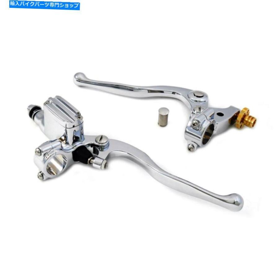 クロームパーツ v-twin 1 \"ハーレーボベルのオートバイのためのクロムビンテージ古い学校の手コントロール V-Twin 1\"" Chrome Vintage Old School Hand"