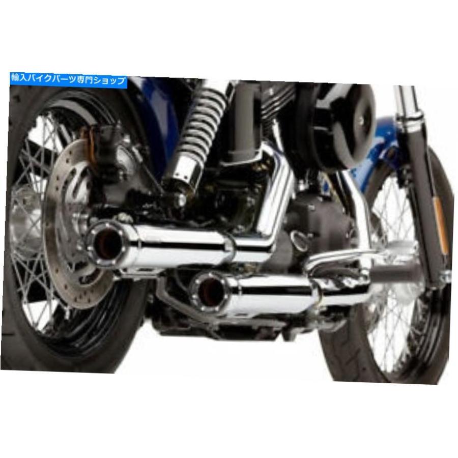 クロームパーツ COBRA RACE PRO Chromeエキゾーストマフラー用ハーレーダビッドソンFXDWG 10-17 6056 Cobra Race Pro Chrome Exhaust Mufflers For Ha