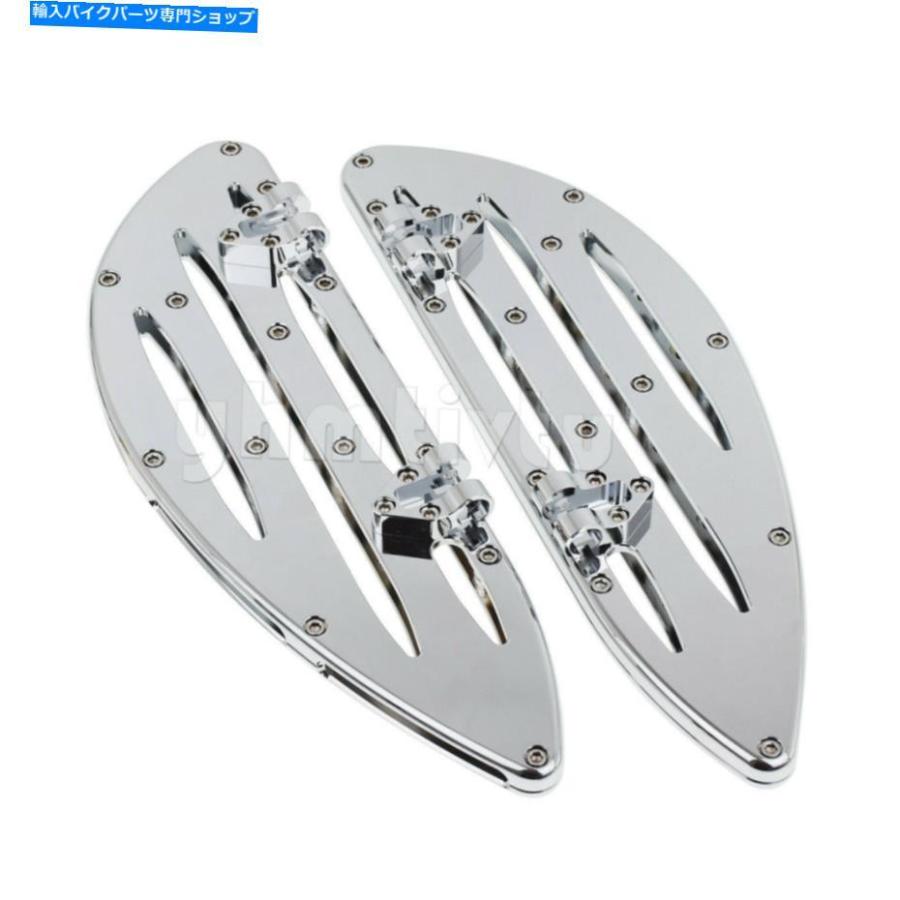 クロームパーツ クロームフロアボードレバーリンケージ旅客ブラケットのツーリング14-19 Chrome Floorboards Levers Linkage Passenger Bracket Fit Fの画像