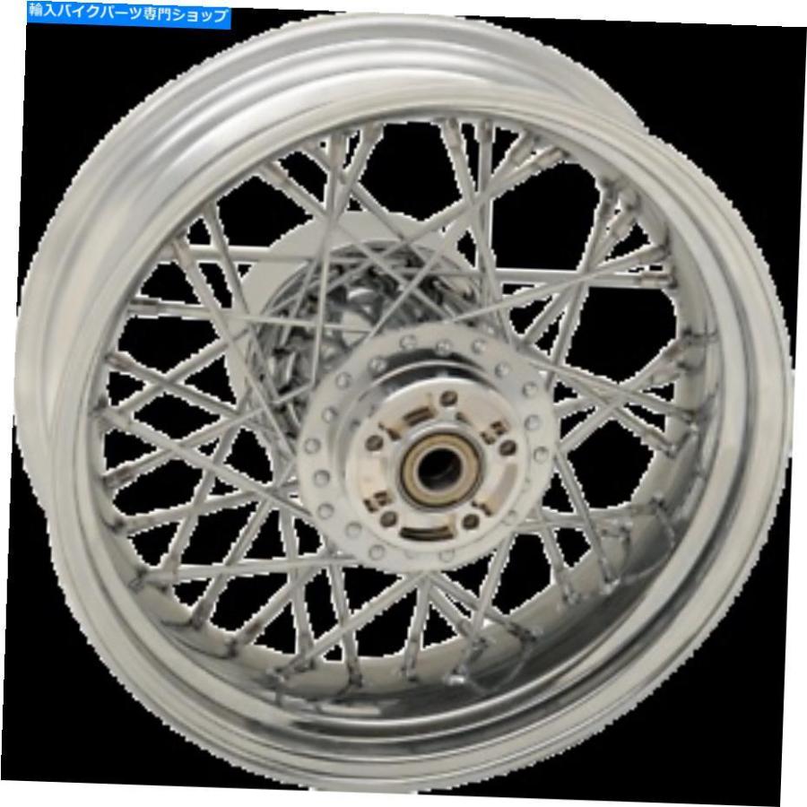 クロームパーツ Drag Specialties Chromeリア16x5 40スポークレースのホイールW / ABS - 0204-0517 Drag Specialties Chrome Rear 16x5 40-Spoked Lac