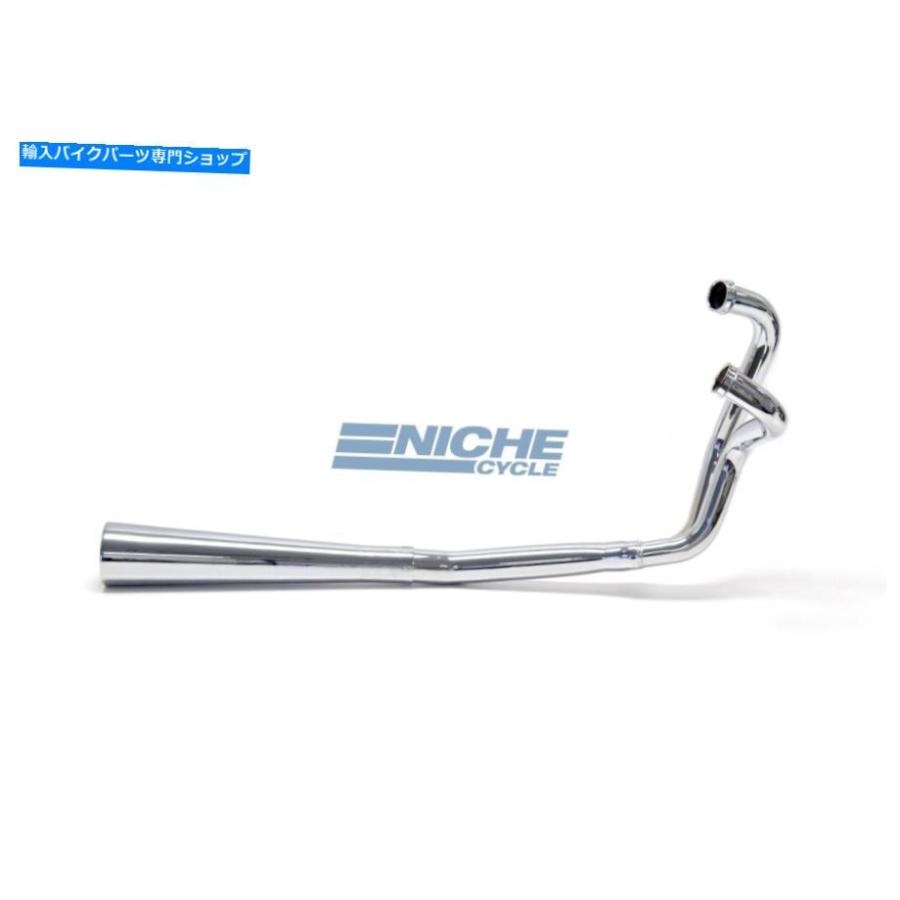 クロームパーツ ヤマハXJ / XS 400 SECA / MAXIM 2-IN-1クロムメガホン排気システム Yamaha XJ/XS 400 Seca/Maxim 2-Into-1 Chrome Megaphone Exhaustの画像