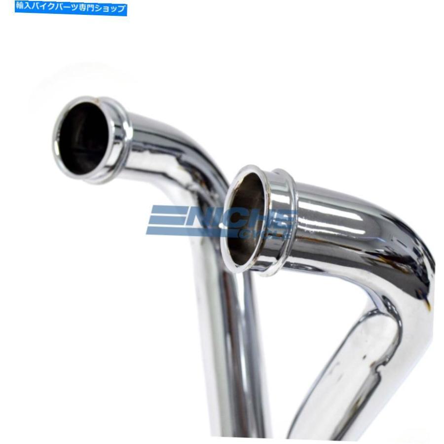 クロームパーツ ヤマハXJ / XS 400 SECA / MAXIM 2-IN-1クロムメガホン排気システム Yamaha XJ/XS 400 Seca/Maxim 2-Into-1 Chrome Megaphone Exhaustの画像