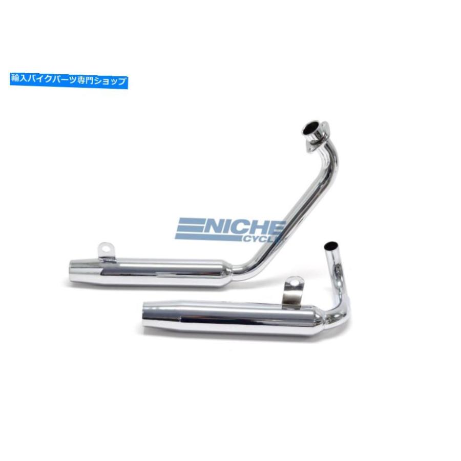 クロームパーツ ヤマハVirago XV 500 MAC 2-IN-2クロムテーパー排気システム Yamaha Virago XV 500 MAC 2-Into-2 Chrome Taper Exhaust System