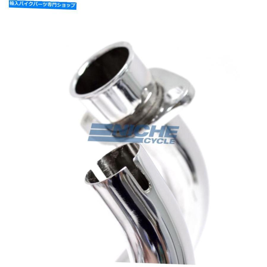 クロームパーツ ヤマハVirago XV 500 MAC 2-IN-2クロムテーパー排気システム Yamaha Virago XV 500 MAC 2-Into-2 Chrome Taper Exhaust Systemの画像