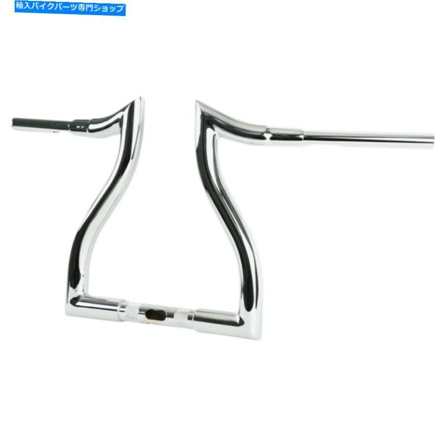 クロームパーツ LAチョッパクローム12 \"FLT / H用ハンマーヘッドハンドルバーLA-7316-12 LA Choppers Chrome 12\" Hammerhead Handlebar for FLT/H | Lの画像