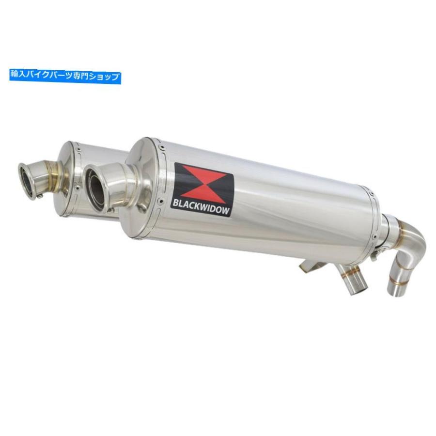クロームパーツ ST1100 ST 1100パンヨーロッパの排気ステンレスサイレンサーマフラーオーバル400SS ST1100 ST 1100 Pan European Exhaust Stainless Sの画像