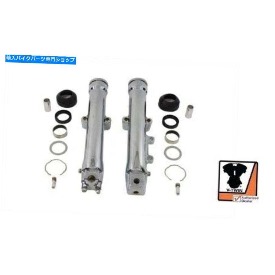クロームパーツ 41mmフォークスライダーTC DYNAワイドグライドソフト化FXST FXDWG 2000-2006クロム 41MM FORK SLIDERS TC DYNA WIDE GLIDE SOFTAIL FX