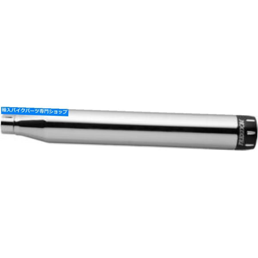 クロームパーツ 自由3-1 / 4 \"シグネチャスリップオン排気クロムW /黒の端 Freedom 3-1/4\"" Signature Slip-On Exhaust Chrome w/ Black Ends"
