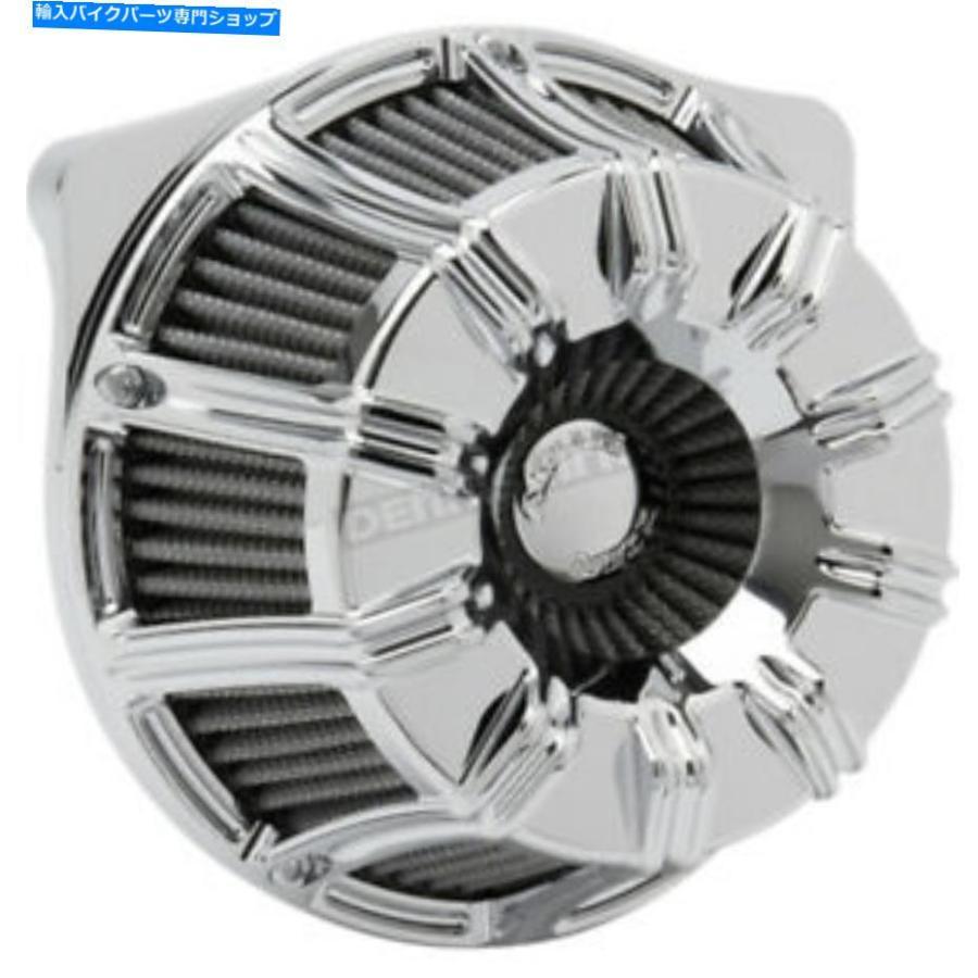 クロームパーツ Arlen Ness Chrome 10ゲージ逆シリーズエアクリーナキット - 18-946 Arlen Ness Chrome 10-Gauge Inverted Series Air Cleaner Kit -