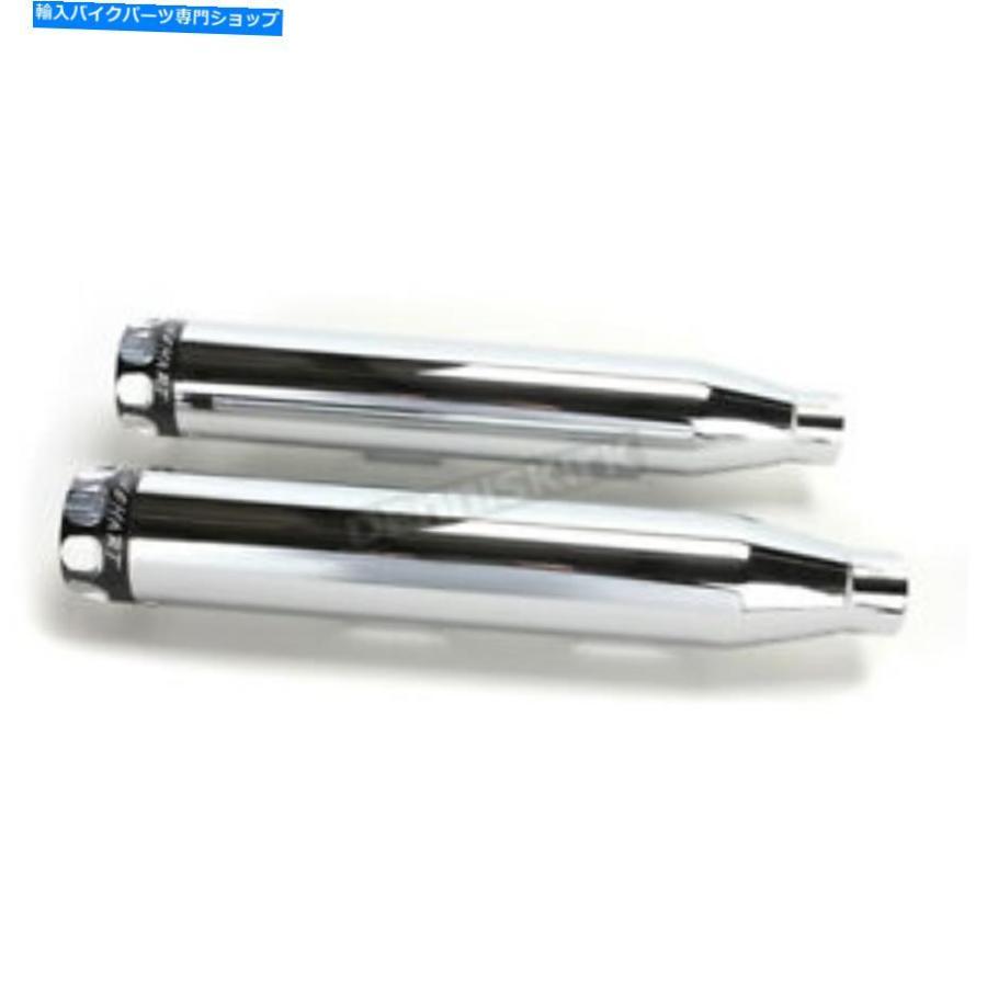 クロームパーツ Rinehart Chrome 3 \"スリップオンマフラー - 500-0400S（CAへの船なし） Rinehart Chrome 3\" Slip-On Mufflers - 500-0400S (no ship