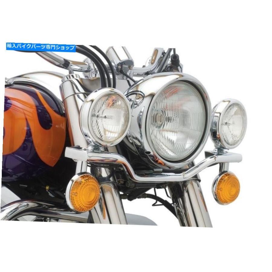 クロームパーツ 96-03ホンダシャドウエースVT750Cコブラクロームライトバースポットライト04-0115A 96-03 Honda Shadow ACE VT750C Cobra Chrome Ligh