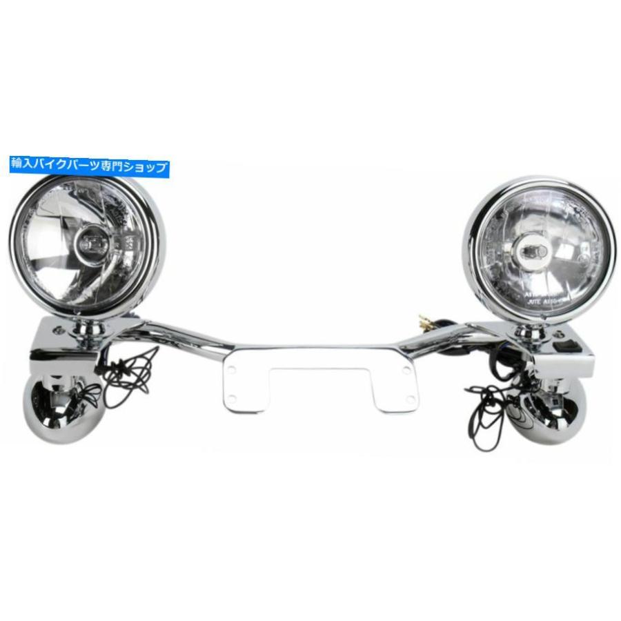 クロームパーツ 96-03ホンダシャドウエースVT750Cコブラクロームライトバースポットライト04-0115A 96-03 Honda Shadow ACE VT750C Cobra Chrome Ligh_1