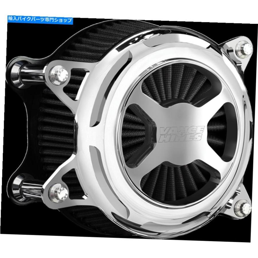 クロームパーツ VANCE＆HINS CHROME VO2Xオートバイエアフィルタークリーナー08-16ハーレーツーリング Vance \u0026 Hines Chrome VO2X Motorcycle Air Fil